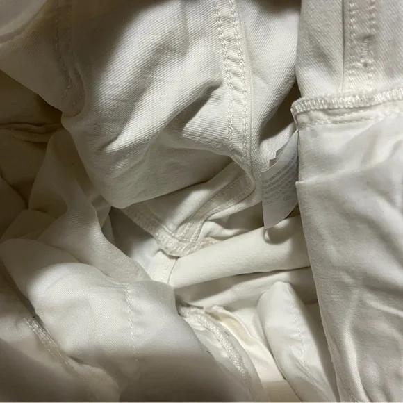 Abercrombie Fitch High Rise Super Skinny White Jeans Distressed - Picture 11 of 16